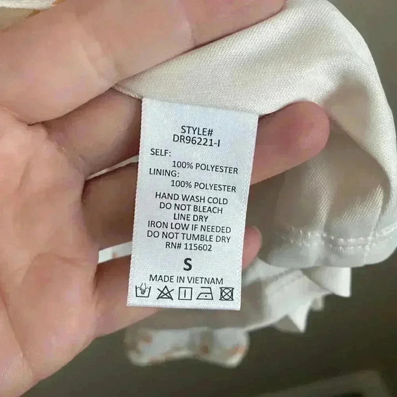 LUSH Printed Sleeveless Wrap Mini Dress Size Small - Picture 2 of 11